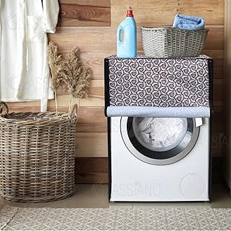 Glassiano Fully Automatic Front Load Waterproof Washing Machine Cover for Samsung/ IFB/ LG/ Godrej/ Whirlpool/ Bosch/ 7 Kg, 7.2 Kg, 7.5 Kg, 8 kg