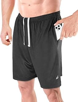 Men's Athletic Shorts Quick Dry Loose-Fit Lightweight Running Workout Gym Shorts with Pockets