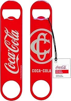 Tablecraft CC383 Coca-Cola Classic Logo Flat Bottle Opener, Red