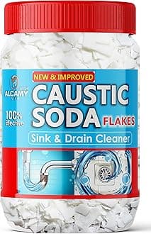AAAL Caustic Soda Flakes 420 GM | For Soap Making, Drain Cleaning, Chimney Cleaner & Drain Cleaner | Soap Making Flakes | 420 GM