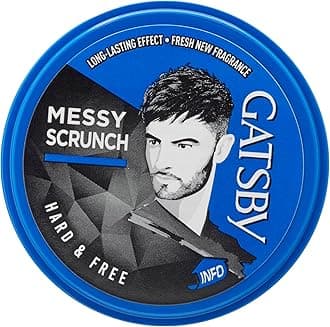 Hair Styling Wax Hard & Free | Creates a Messy Scrunch Style With Twists and Layered Flow | 75gm