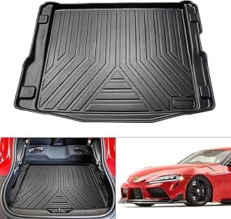 KUST Custom Fit Trunk Mat for 2020-2023 Toyota GR Supra Accessories Cargo Liner All Weather Trunk Floor Mat Black TPE
