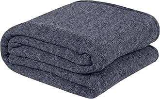 Woolen Blanket Warm and Super Soft Heavy Weight Single Bed Blankets for Heavy Winter (Grey,152X225 cm,1400 Gram) (Charcoal & Grey), Breathable