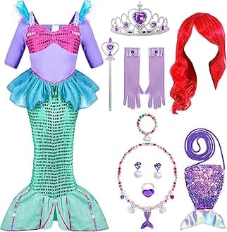 Spooktacular Creations Deluxe Mermaid Costume Set (M 8-10)