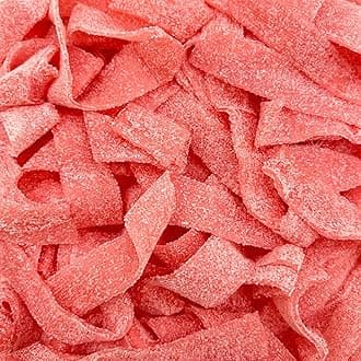 SourZap Sour Belts | 8-Ounce Pack | Sour Gummy Candy with Pink Lemonade Flavor | Fruity Candy Belts | Dye Free Candy | Naturally Flavored Sweets for Snacking & Gifting