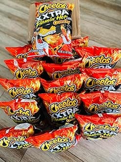 PACK OF 15 - Cheetos XXtra Flamin' Hot Crunchy Cheese Flavored Snacks 8.5 oz. Bag