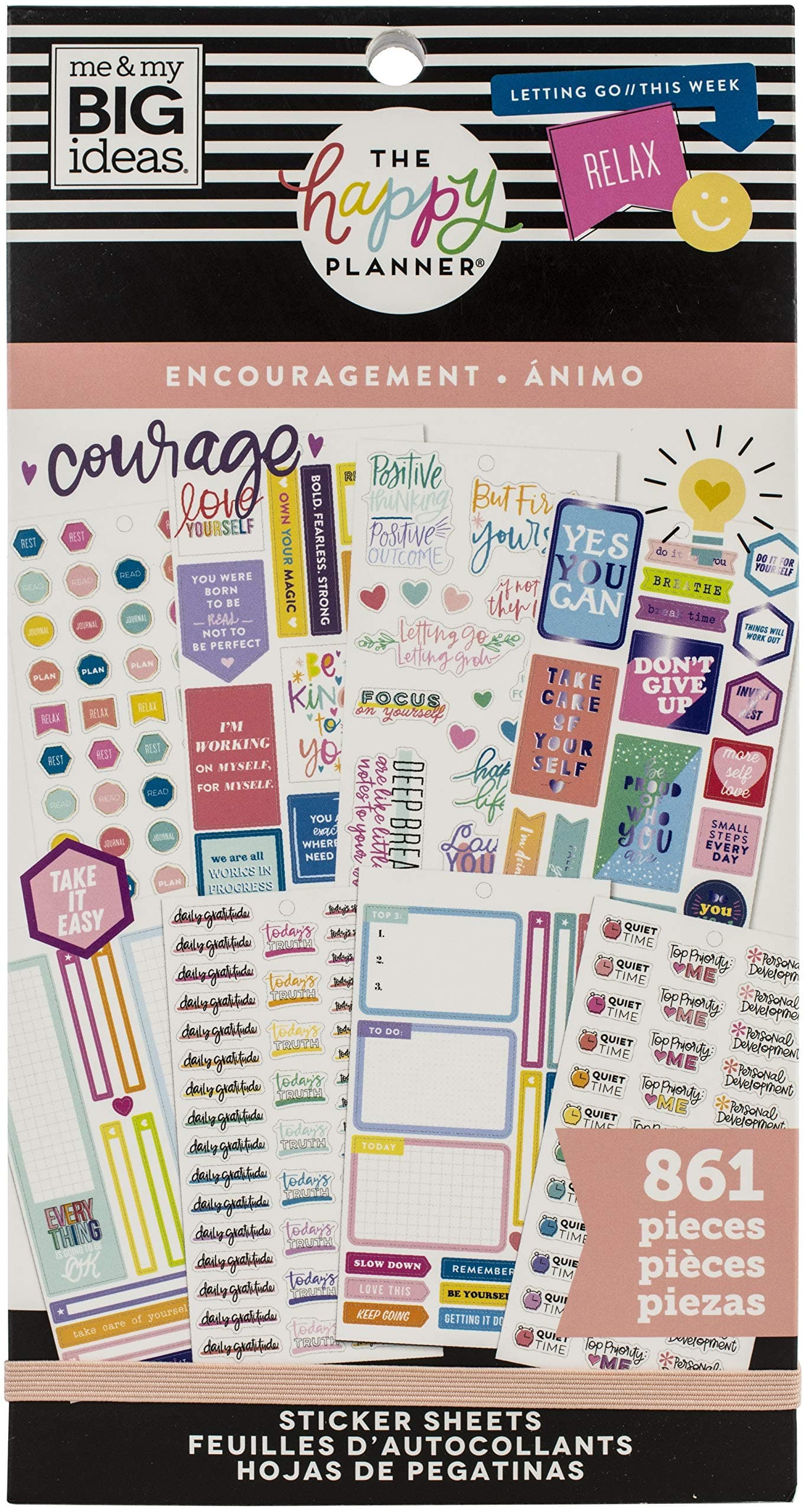 Happy Planner STCKRS, Encouragement, 861/Pkg