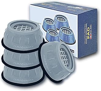 ORBON Anti Vibration Pads for Washing Machine | Vibration Stopper Rubber Pads | Foot Pad 4 PC Set for Stability | Anti-Slip Washing Machine Pads | Legs Gripper for Noise and Movement Reduction | Grey