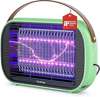Buzbug LED Fly Zapper Indoor, 10 Years Lifespan Lamp Sustainable Less Power, Durable Fly Killer, Fly Trap, Fly Catcher, Bug Zapper, Mosquito Killer - MA015B(LIGHT GREEN)