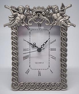Quartz Clock - Two Cherubs (Item # 1058)