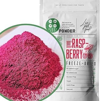 Freeze Dried Raspberry Powder | 100% Pure Fruit Powder | Natural Freeze-Dried Raspberries Milled to Powder | Fresh to Use for Baking Cooking Smoothie Fruit Flavour | Raspberrys ZingyZoo