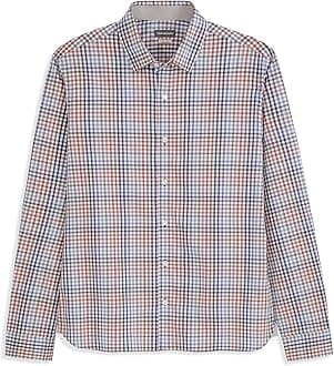 Mens No-Iron Long Sleeve Button Down Shirt, Comfortable Stretch Fabric