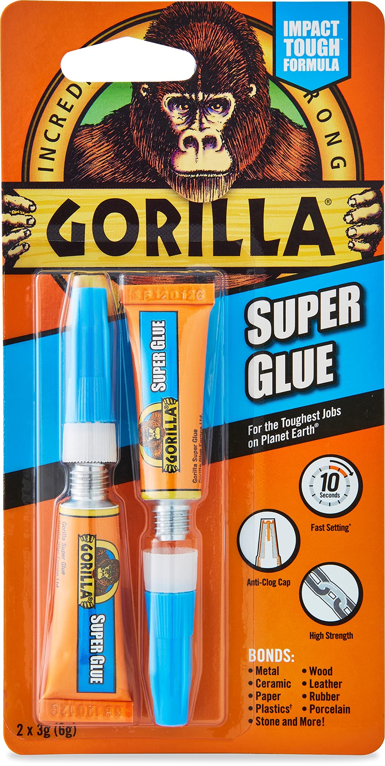 Gorilla Super Glue 3g - 2 Pack
