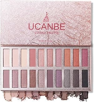 20 Colors Nude Eyeshadow Palette, High Pigmented Shimmer Matte Metallic Eye Shadow Pallets, Long Lasting Blendable Neutral Smokey Warm Bronze Eye Makeup
