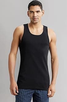 9922 Men's Super Combed Cotton Rib Racer Back Styling Round Neck Gym Vest