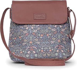 ZOUK Flap Sling Bag | Crossbody Bags for Women | Women's Handbags | Stylish | Vegan Leather Evening Bag | Travel & Office Use | Purse and Wallet |