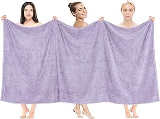 Cotton Paradise 100% Cotton 40x80 Oversized Bath Sheet, Extra Large Turkish Bath Towels for Bathroom, Lilac Bathsheet