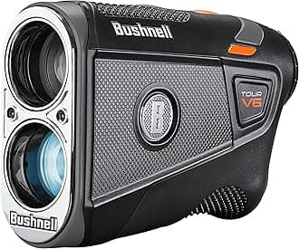 Bushnell Golf Tour V6 Patriot Laser Rangefinder - Unmatched Accuracy, Clear Display, Tour-Approved Performance, Visual Flag Jolt, BITE Magnetic Mount, IPX6 Weather Resistance