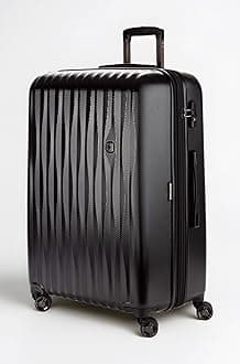 SwissGear 7272 Energie Hardside Expandable Luggage with Spinner Wheels, Black, Checked-Large 27-Inch, 7272 Energie Hardside Expandable Luggage With Spinner Wheels