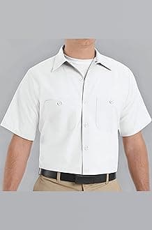 Red Kap Men's Industrial Stripe Work Shirt