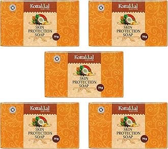Kottakkal ayurveda® Skin Protection Soap - 75 gm, With Natural Ingredients (Pack of 5)