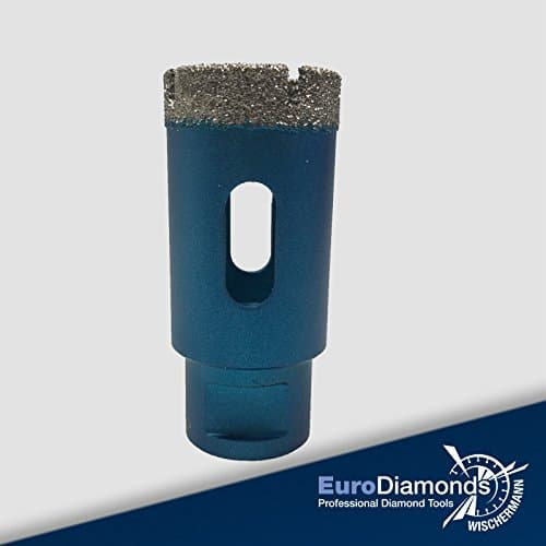 Professional Diamond Drill Bit with Diameter 30 mm/Natural Stone/Tile Drill Bit/Drill Bit/Diameter 20 mm for Angle Grinder M14 Ceramic Tiles, Porcelain, Natural Stone, SLABS for Dry Fit without Water. Anbohfreudig