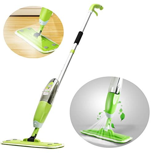 Floor Spray Mop 360 Degree Microfiber Floor Cleaning Mops Reusable Handle Mop Hardwood Floors Tile Floors Cleaning
