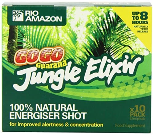 (4 PACK) - Rio Trading Guarana Jungle Elixir 10 X Single Phial Pack | 10 X 15ml | 4 PACK - SUPER SAVER - SAVE MONEY