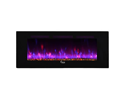 Caesar Fireplace 2017 Luxury Linear Wall Mount Recess Freestanding Multicolor Flames Electric Fireplace, 60-Inch