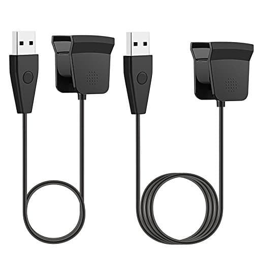 LyStar 2Pcs Fitbit Alta HR Charger with Reset Button (55cm, 100cm), USB Charging Cable Adapter Replacement Charger for Fitbit Alta HR 2017/Alta HR Smart Fitness Tracker