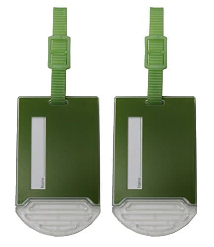 Sliding Luggage Tag 2-Pack, LT451 (Green)