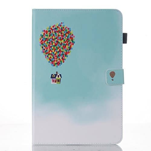 Galaxy Tab A 10.1 With S Pen Case,KingCool Colorful Ballons Design PU Leather Stand Wallet Protective Case Cover for Samsung Galaxy Tab A 10.1 with S pen P580 / P585 Tablet Only(Not fit for Tab A 10.1 T580/585)