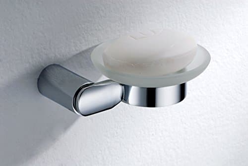 Flas Home Classy Soap Dish, Solid Brass, Polished Chrome Finish