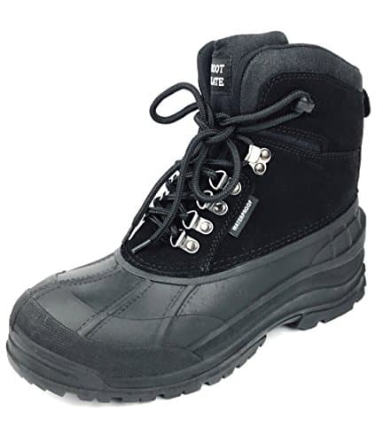 MEADA A103 Winter Duck Snow Boot Black 10.5