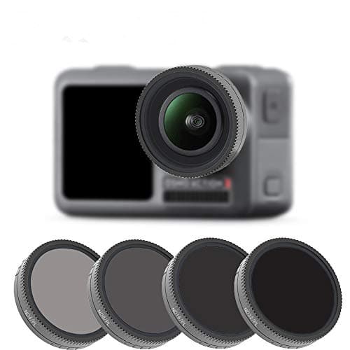 Solovley Camera Lens Filter, Professional Lens Bundle for DJI OSMO Action 4K Camera-Lenses(ND4-PL, ND8-PL, ND16-PL, ND32-PL) Camera Accessory Kit