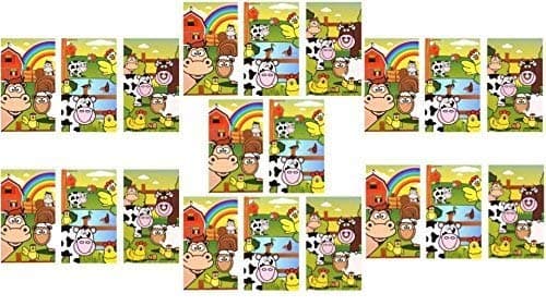 Express Goods 20 X Mini Farm Animals Notebooks