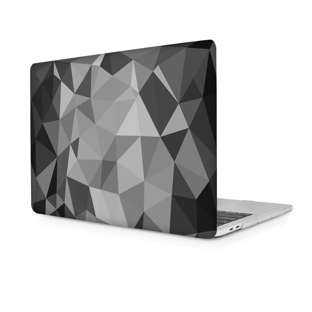 TwoL Hard Case Cover for MacBook Pro 13 2017 2016 (A1706/A1708), Grey Crystal