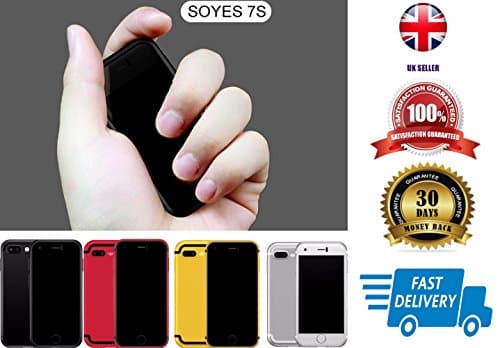 SOYES 7S JJA EDITION Dual SIM QuadCore 3G Unlocked Android Baby Mini Smartphone Mobile Phone SIZE OF BANK CREDIT CARD KIDS TOY (RED)