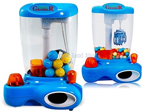 Novel Mini Candy Grabber Desktop Doll Candy Catcher Claw Machine (Blue)