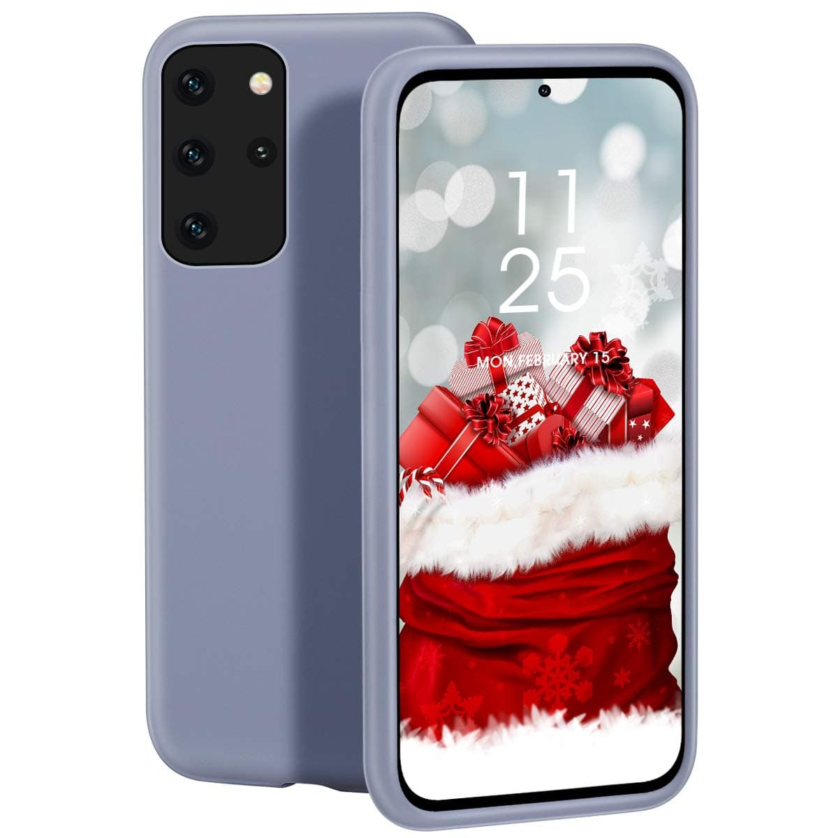 ZELAXY Galaxy S20 Plus Case, Liquid Silicone Gel Rubber Shockproof Slim Shell with Soft Microfiber Cloth Lining Cushion Cover for Galaxy S20 Plus - Lavender Gray