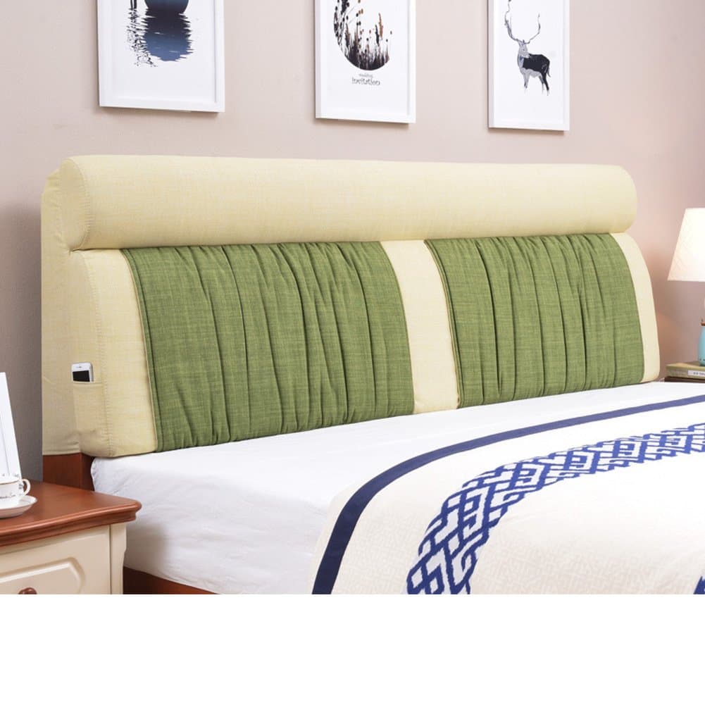 UYHSAUDGHFHE Bedside fabric soft bag Bedside back cushion Back Bedside tatami linen cushion-H 200x60cm(79x24inch)