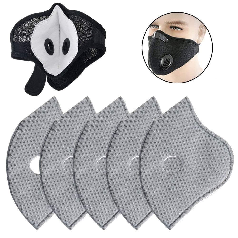 Yvetti 5/10/20 Pcs PM2.5 Face Mask Pad, Face Mask Replacement Pad, Inner Pad, Mask Filter, Dust Proof Anti Haze Replacement Filter Pads for Face Mask 10Pcs