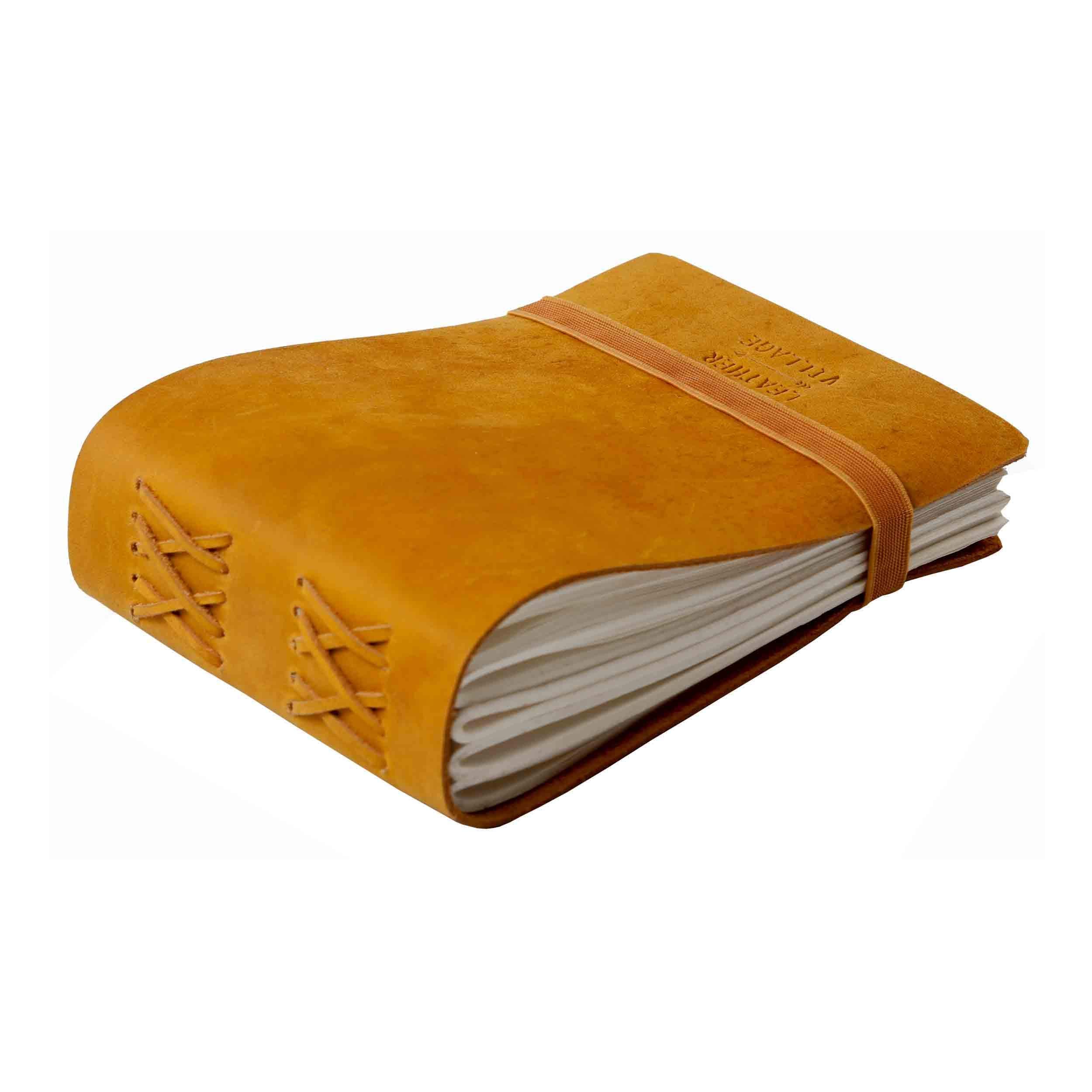 Leather village-large (a4) leather journal notebook to write in. Leather mixed media sketchbook for women girls kids boys for drawing, painting | sketchpad, watercolor paper, 11.5 x 8 inches,240 pages