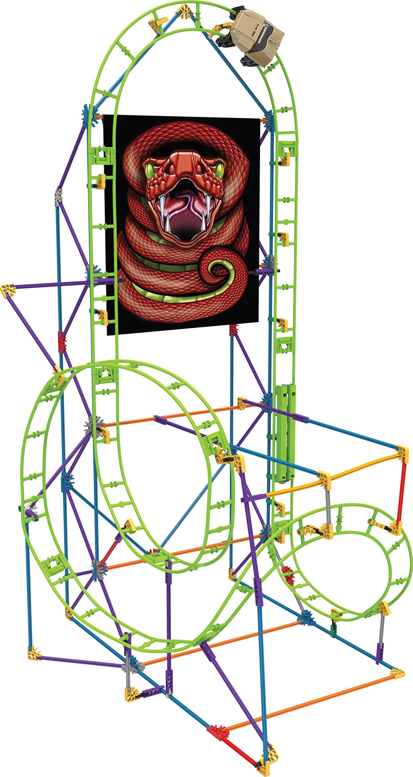 K 'NEX Classics Roller Coaster Cobra 's Coil, Boys Construction Game (41205)