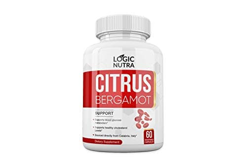 Logic Nutra Bergamot Cholesterol Support Capsules 1000 mg per Serving – Maintain Balanced and Healthy Cholesterol Levels to Aid Heart and Cardiovascular – Gluten Free – Vegan (60 Capsules (1 Bottle))