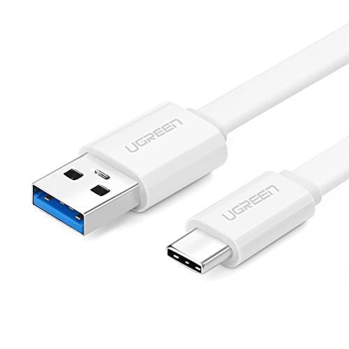 UGREEN USB C Cable USB 3.0 Type C Charging Cord for iPad Pro 2018 Galaxy Note 8 S8 Plus, LG V30 V20 G5 G6, Google Pixel 2, Nexus 6P 5X, Nintendo Switch, GoPro Hero 7 6 5, Lumia 950 White (5FT)