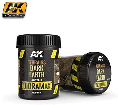 AK Interactive Terrains Dark Earth - 250ml (Acrylic)