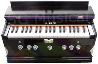 SG Musical HARMONIUM~7 STOPS~440 Hz~SHRUTI~YOGA~KIRTAN~BHAJAN-2 REEDS Indian musical Instruments