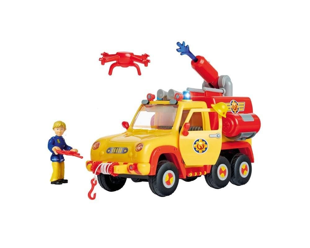 Simba - Fireman Sam - Pick Up Venus 2.0 - Sound and Light Effects - 1 Figure + Accessories Included - Batteries Included - 109251094038
