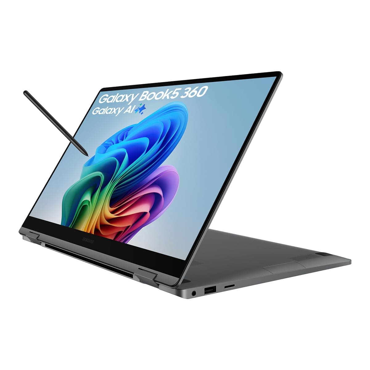 Galaxy Book5 360, Copilot+ PC (2025) 15.6", Intel Core Ultra 5 Processor, S Pen Included, 16GB RAM, 512GB Storage, Grey